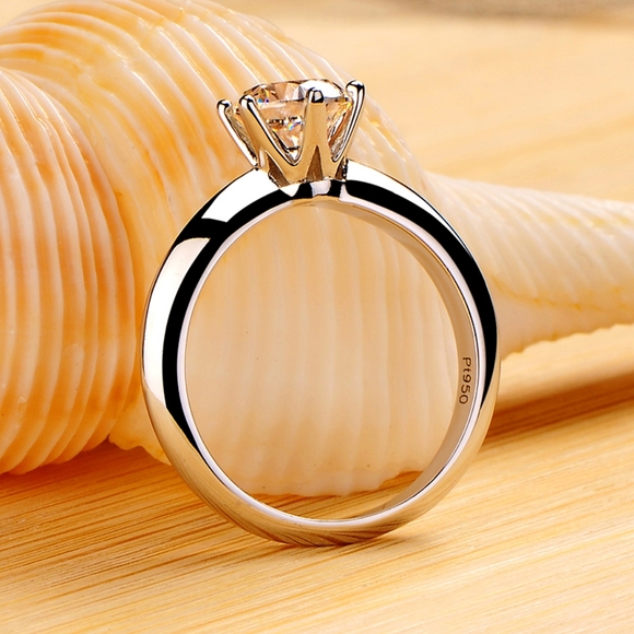 18k white gold diamond 2.25 carat ring - Picture 3 of 4